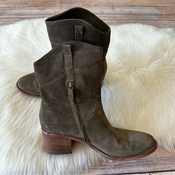 Alberto Fermani Suede Leather Boots Sz 38/7.5 Made In Italy - Picture 2 of 10